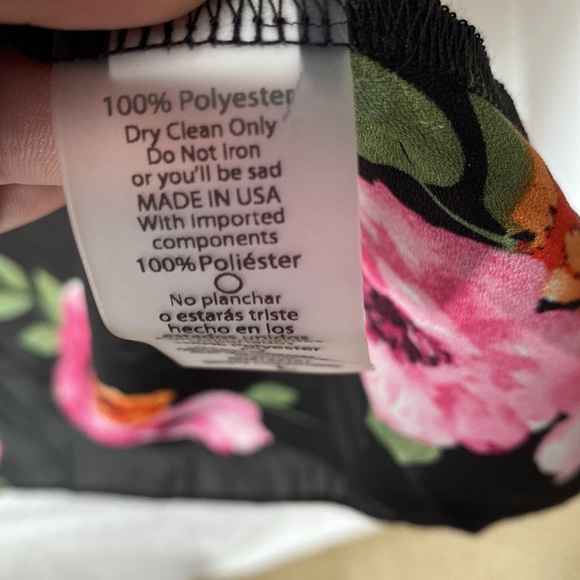 Lularoe Shirley Kimono black with floral print Size Large - Picture 4 of 6